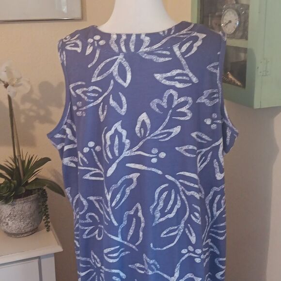 Dreams Co . Cotton Blend  Maxi MuuMuu Dress. Lounge. Beachy. - Picture 6 of 10